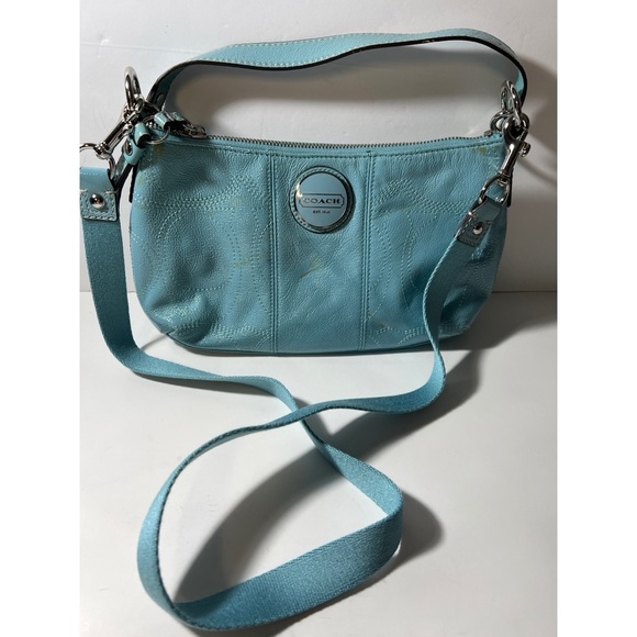 Coach Blue Leather Women's Bag - Picture 1 of 14